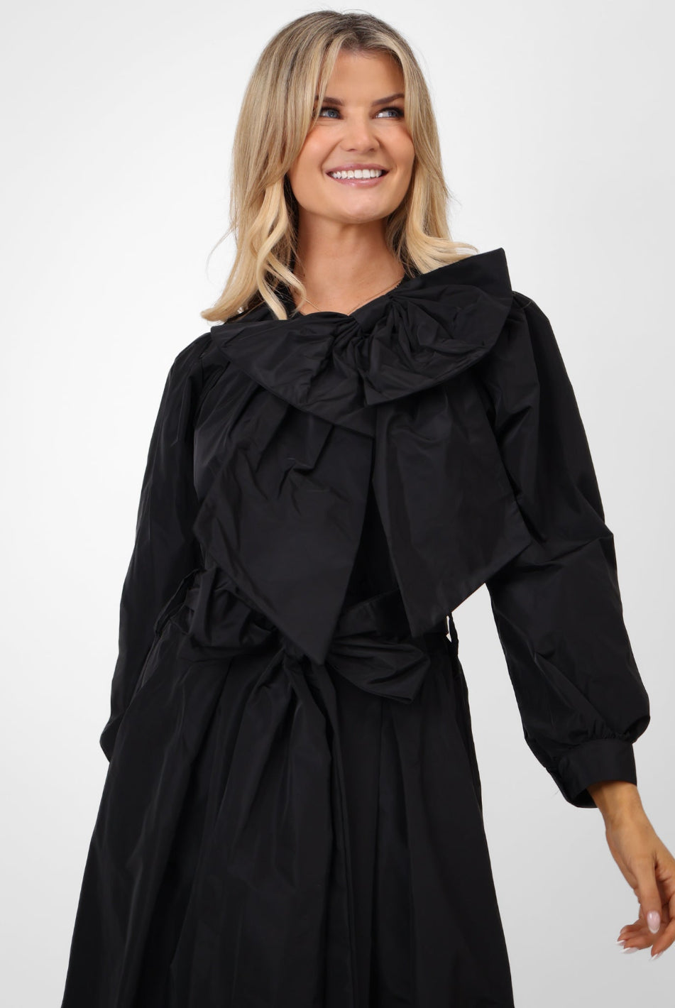 Kate & Pippa Aria Taffeta Top In Black-Kate & Pippa Autumn/Winter Ladies Clothing