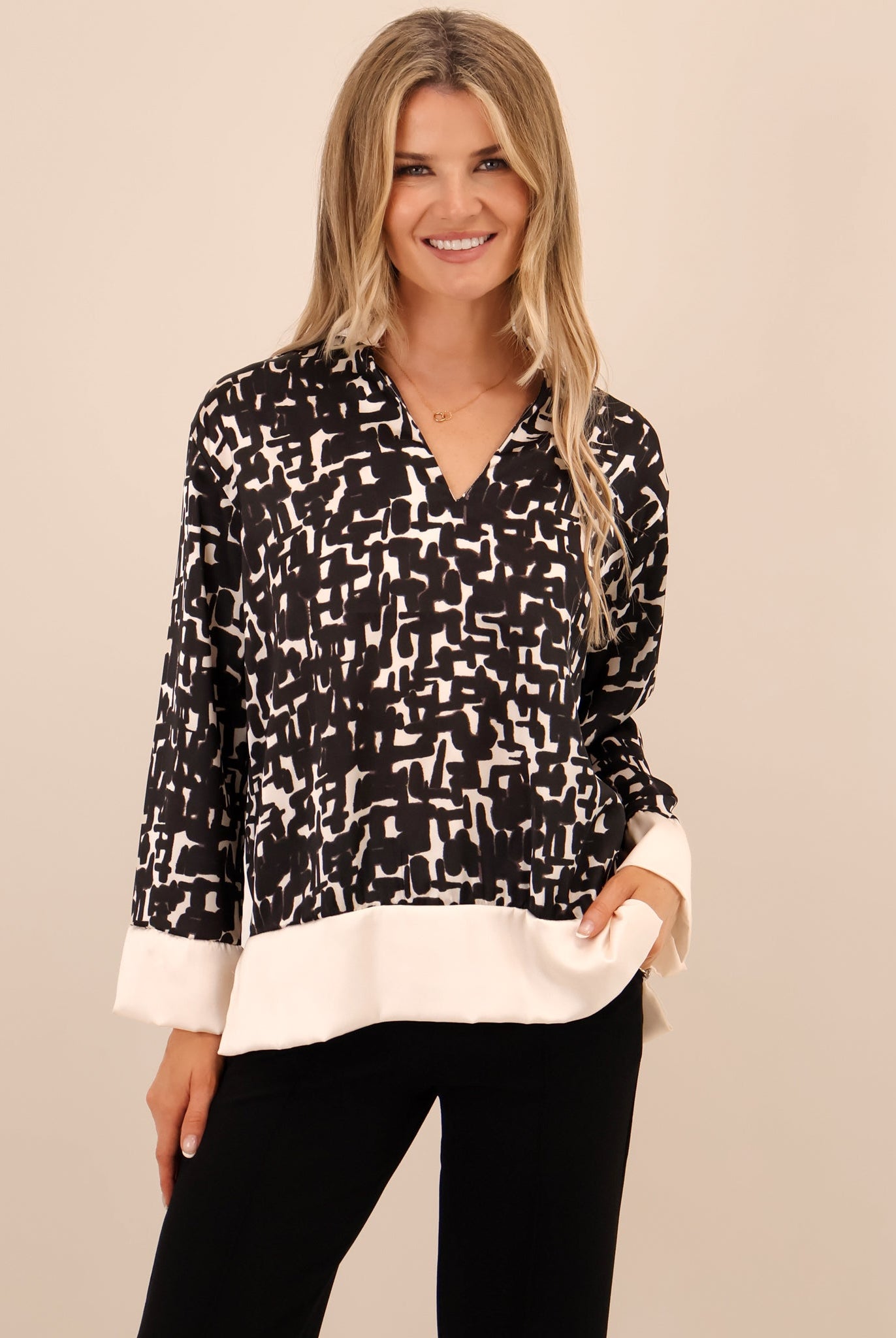 Kate & Pippa Barca Top In Black-Kate & Pippa