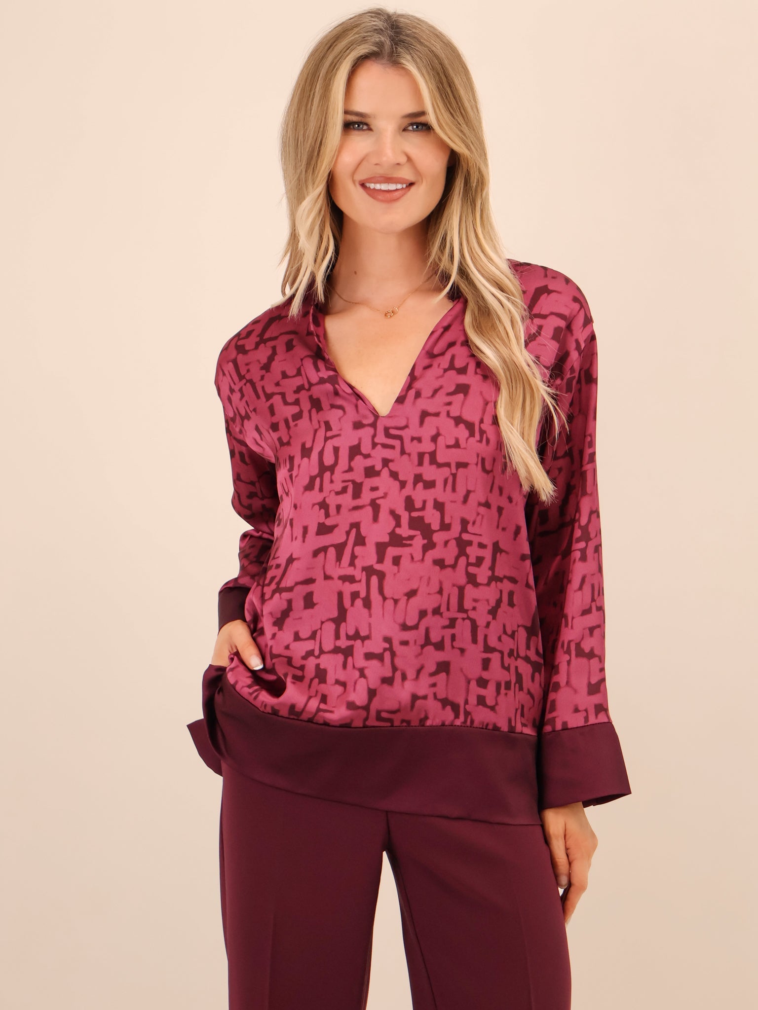 Kate & Pippa Barca Top In Pink-Kate & Pippa
