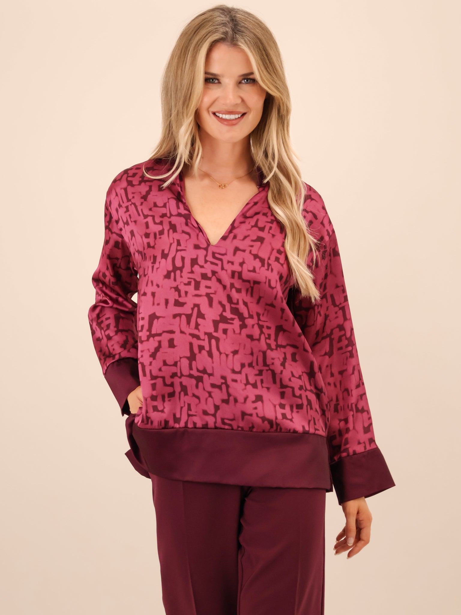 Kate & Pippa Barca Top In Pink-Kate & Pippa
