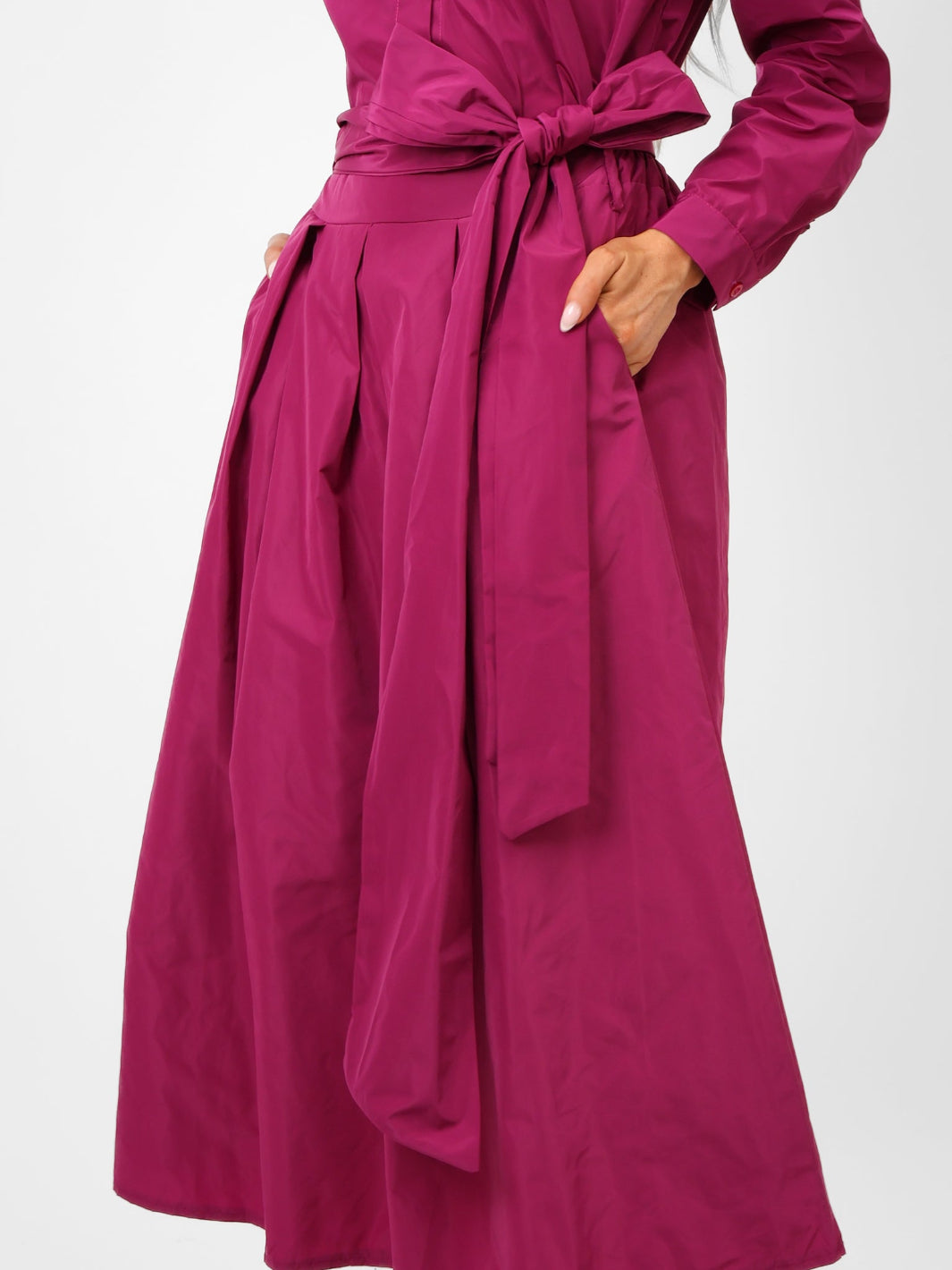 Kate & Pippa Blair Taffeta Skirt In Magenta-Kate & Pippa Autumn/Winter Ladies Clothing