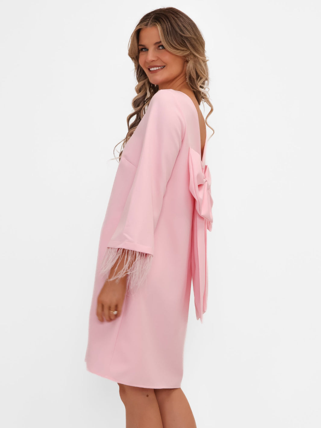 Kate & Pippa Dakota Mini Shift Dress In Pink-Kate & Pippa