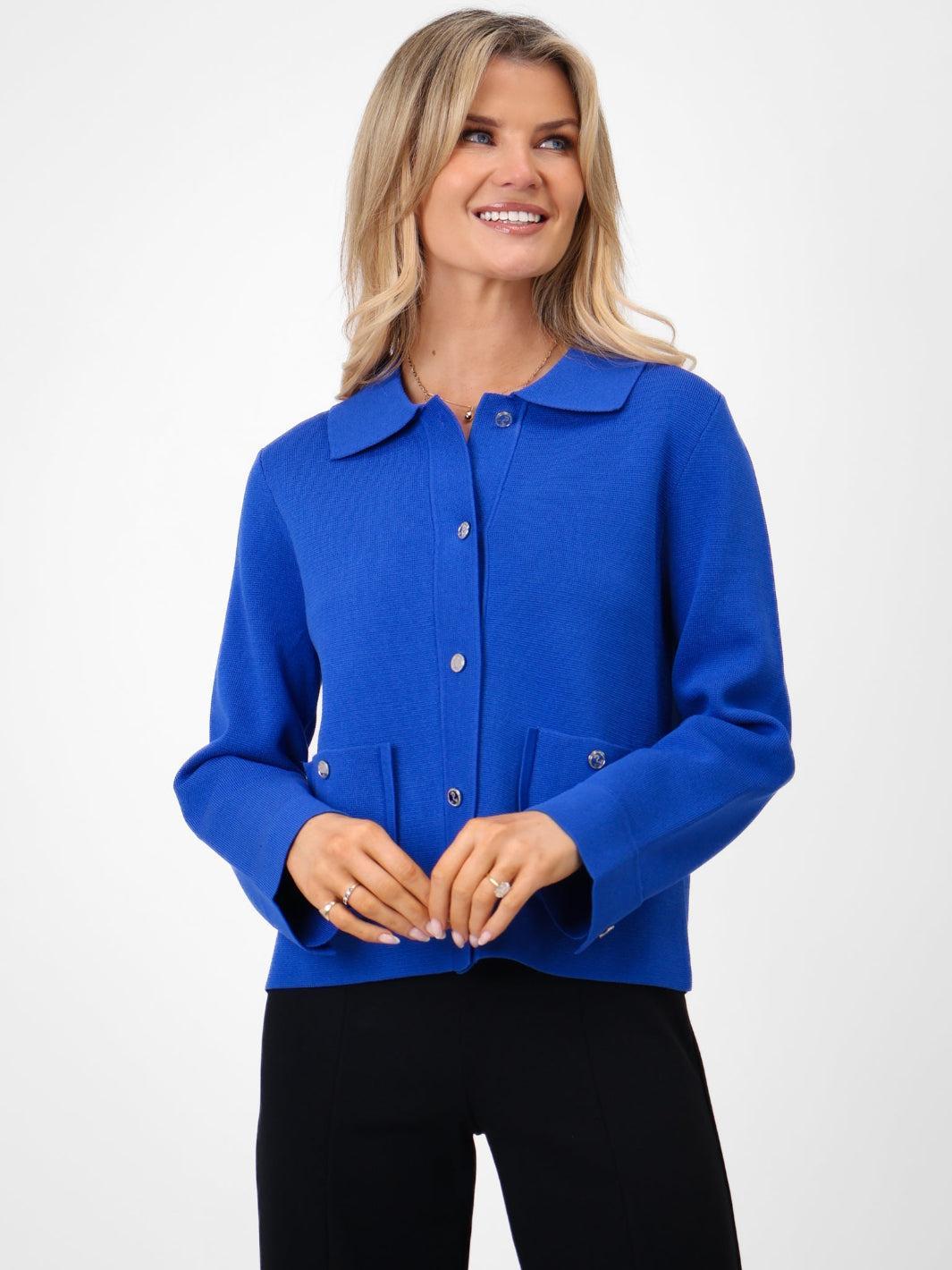 Kate & Pippa Emily Cardigan In Royal Blue-Kate & Pippa Autumn/Winter Ladies Clothing