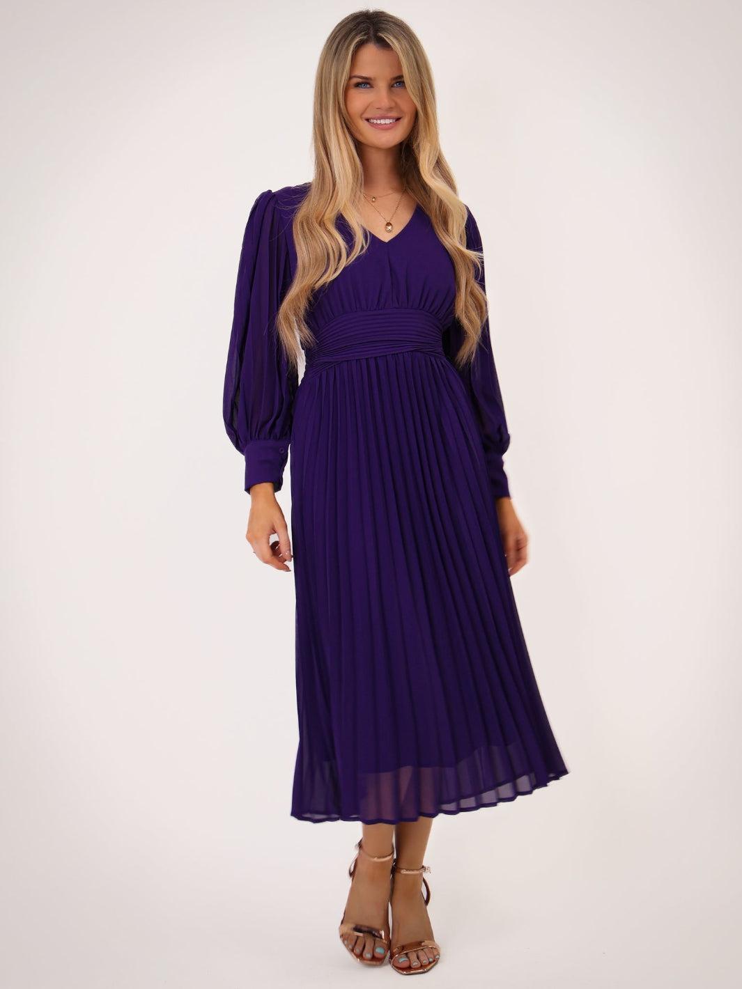 Kate & Pippa Hannah Dress In Purple-Kate & Pippa Autumn/Winter Ladies Clothing