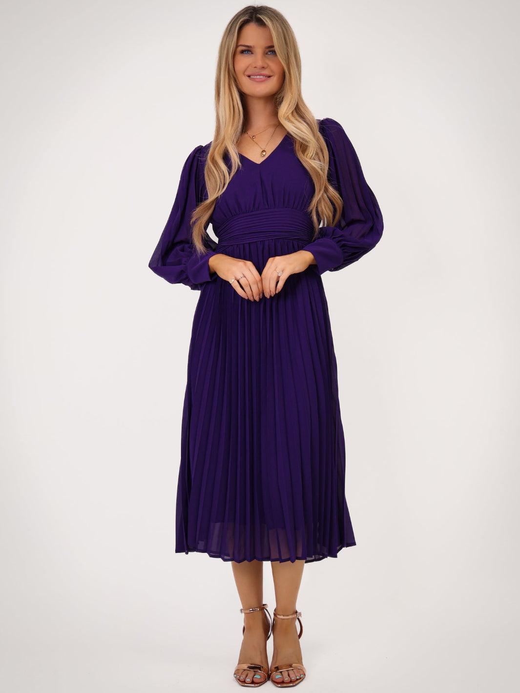 Kate & Pippa Hannah Dress In Purple-Kate & Pippa Autumn/Winter Ladies Clothing