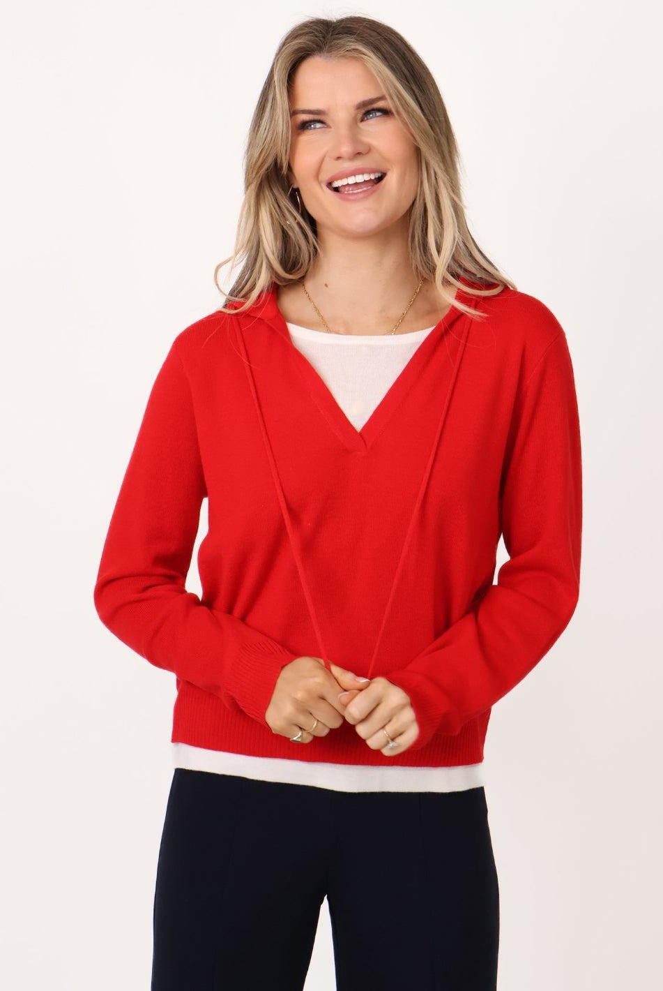 Kate & Pippa Juno Jumper In Red-Kate & Pippa