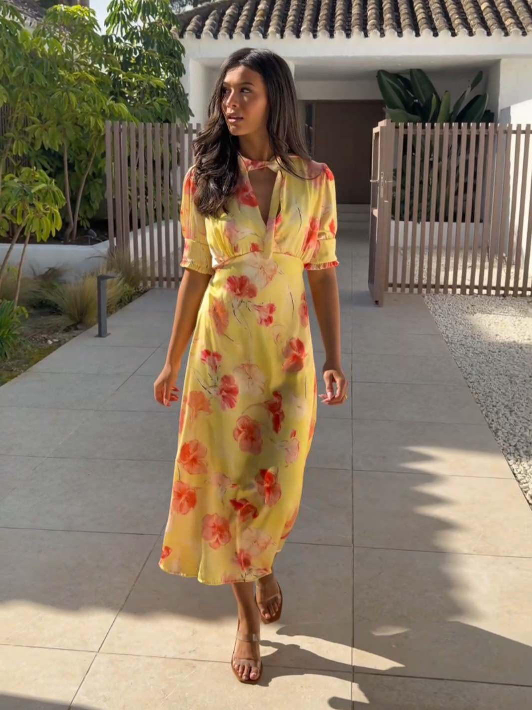 Kate & Pippa Kimber Midi Dress in Lemon-Kate & Pippa