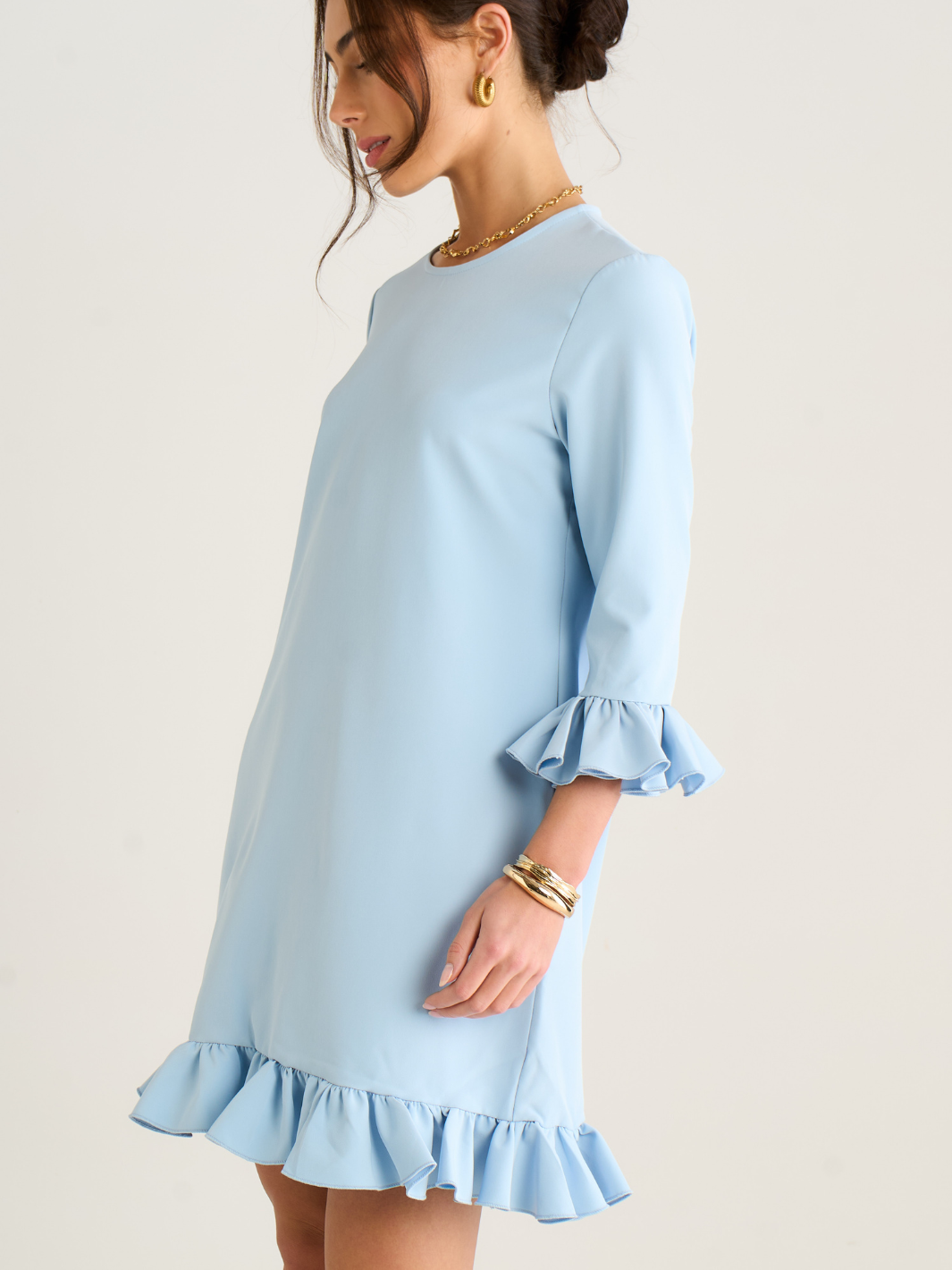 Kate & Pippa Olivia Mini Dress In Blue-Kate & Pippa