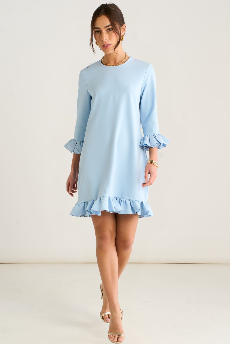 Kate & Pippa Olivia Mini Dress In Blue-Kate & Pippa