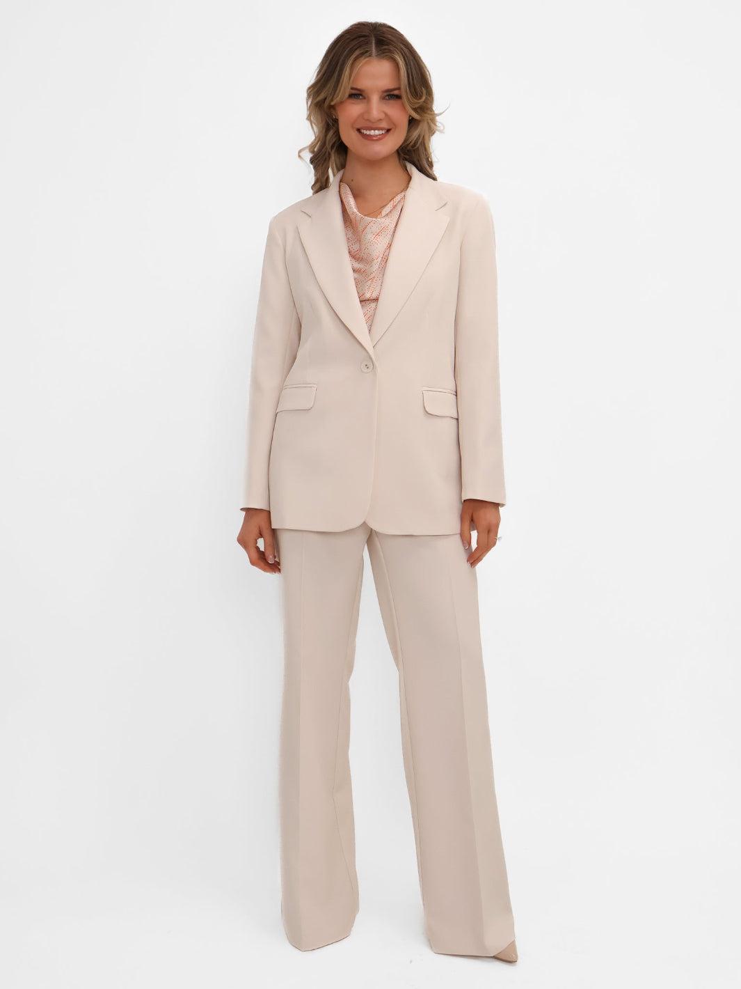Kate & Pippa Palermo Trousers In Light Beige-Kate & Pippa