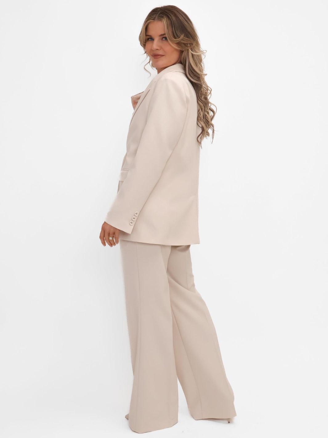 Kate & Pippa Palermo Trousers In Light Beige-Kate & Pippa