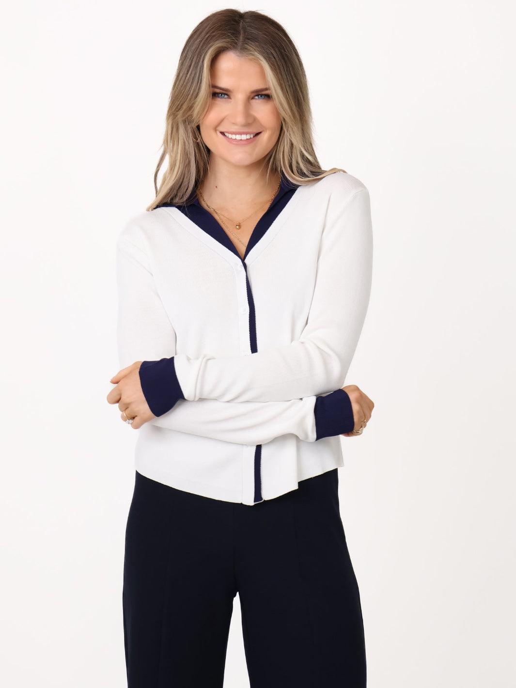 Kate & Pippa Raya Cardigan In White-Kate & Pippa