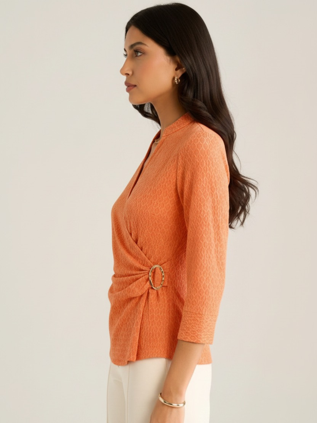 Kate & Pippa Rocco Top In Orange Print-Kate & Pippa