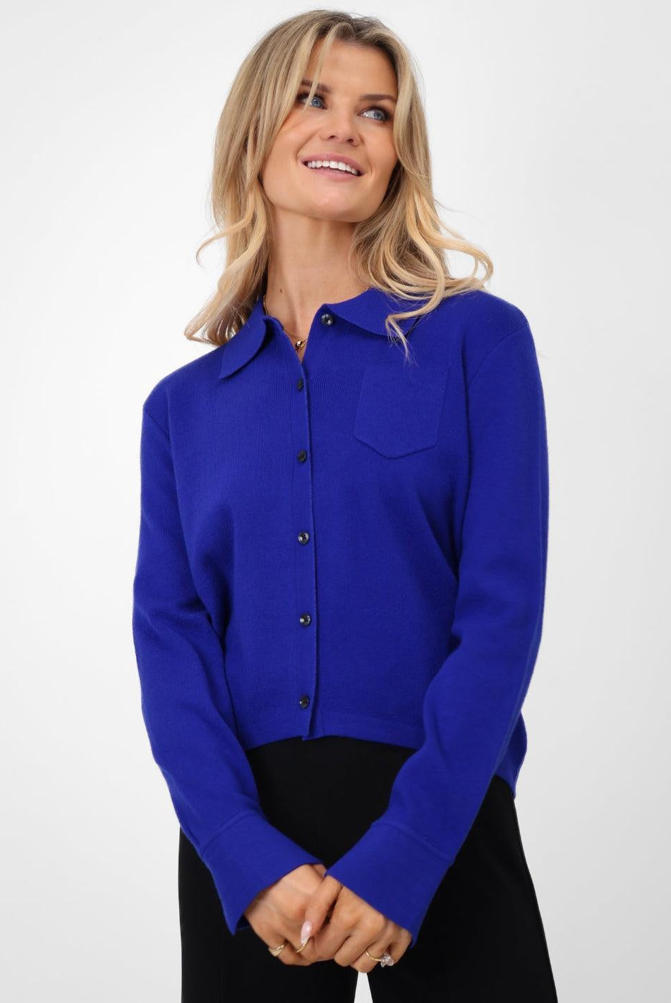 Kate & Pippa Sofi Cardigan In Blue-Kate & Pippa Autumn/Winter Ladies Clothing