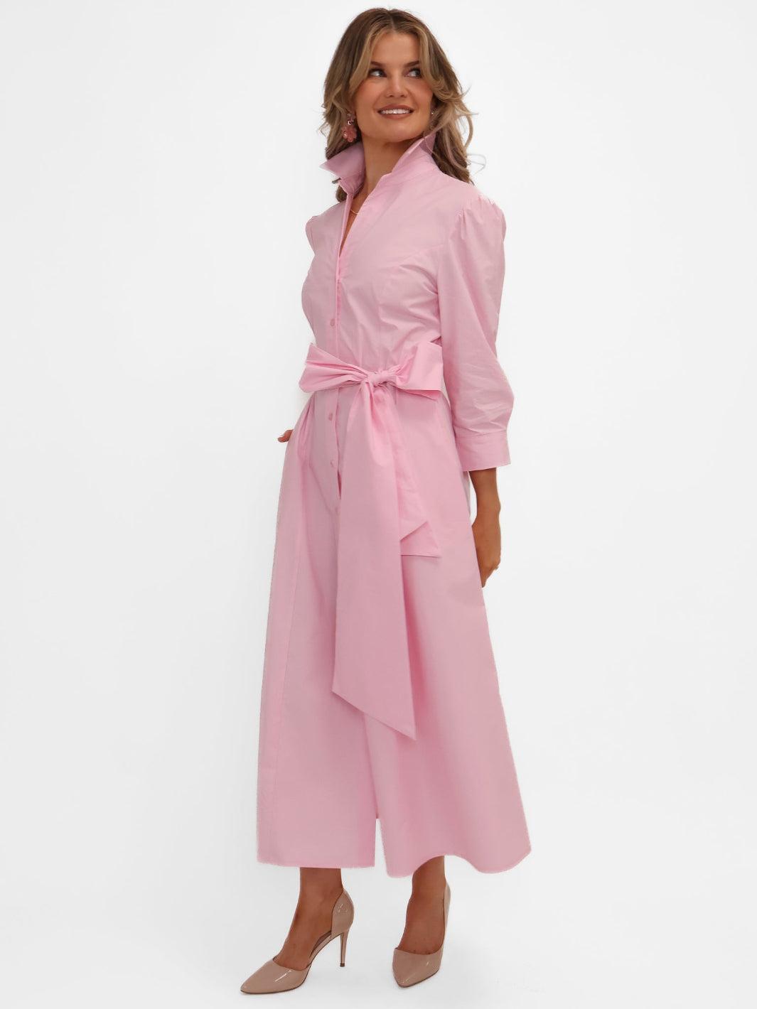 Kate & Pippa Victoria Midi Dress In Light Pink-Kate & Pippa