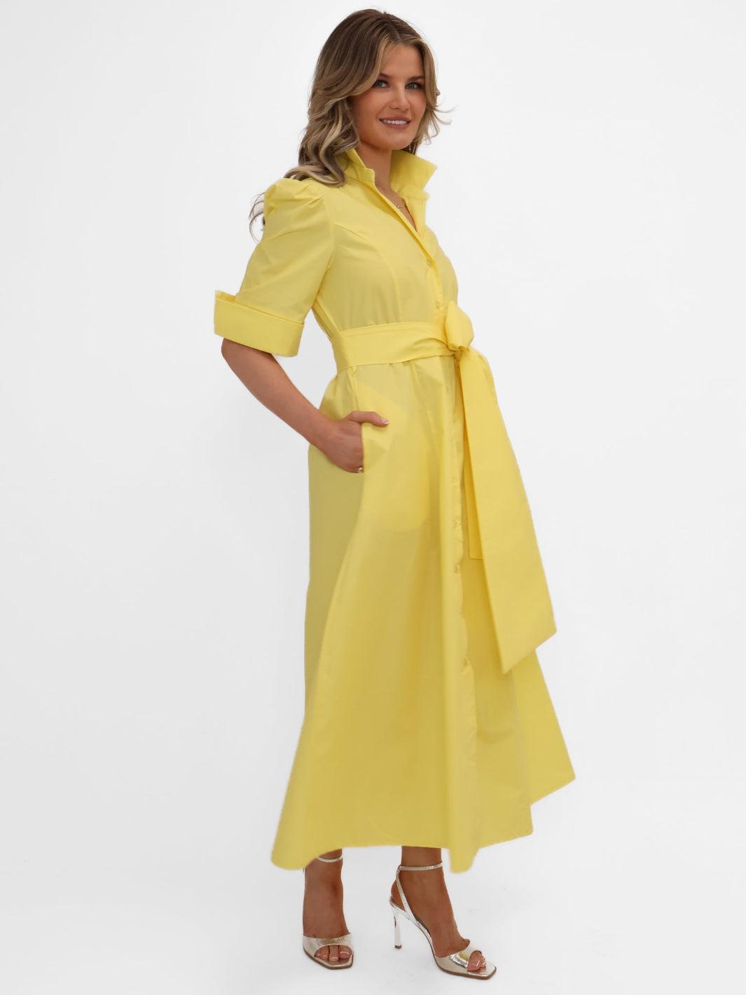 Kate & Pippa Whitney Midi Dress In Yellow-Kate & Pippa