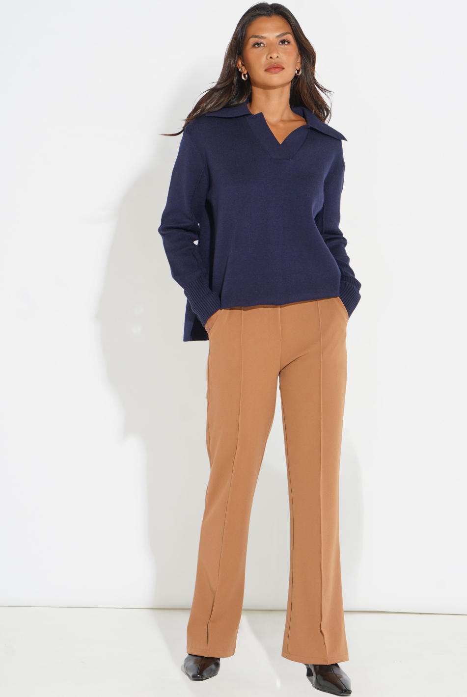 Kate & Pippa Yale Trousers In Camel-Kate & Pippa