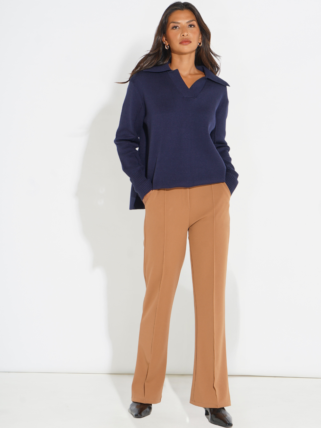 Kate & Pippa Yale Trousers In Camel-Kate & Pippa