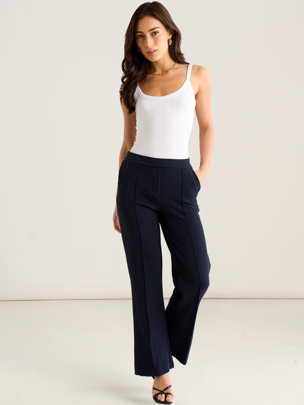 Kate & Pippa Yale Trousers In Midnight Navy-Kate & Pippa