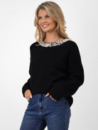 Kate & Pippa Annabelle Knit Jumper In Black-Kate & Pippa Autumn/Winter Ladies Clothing