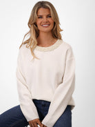 Kate & Pippa Annabelle Knit Jumper In White-Kate & Pippa Autumn/Winter Ladies Clothing