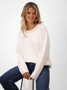 Kate & Pippa Annabelle Knit Jumper In White-Kate & Pippa Autumn/Winter Ladies Clothing