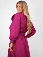 Kate & Pippa Aria Taffeta Top In Magenta-Kate & Pippa Autumn/Winter Ladies Clothing