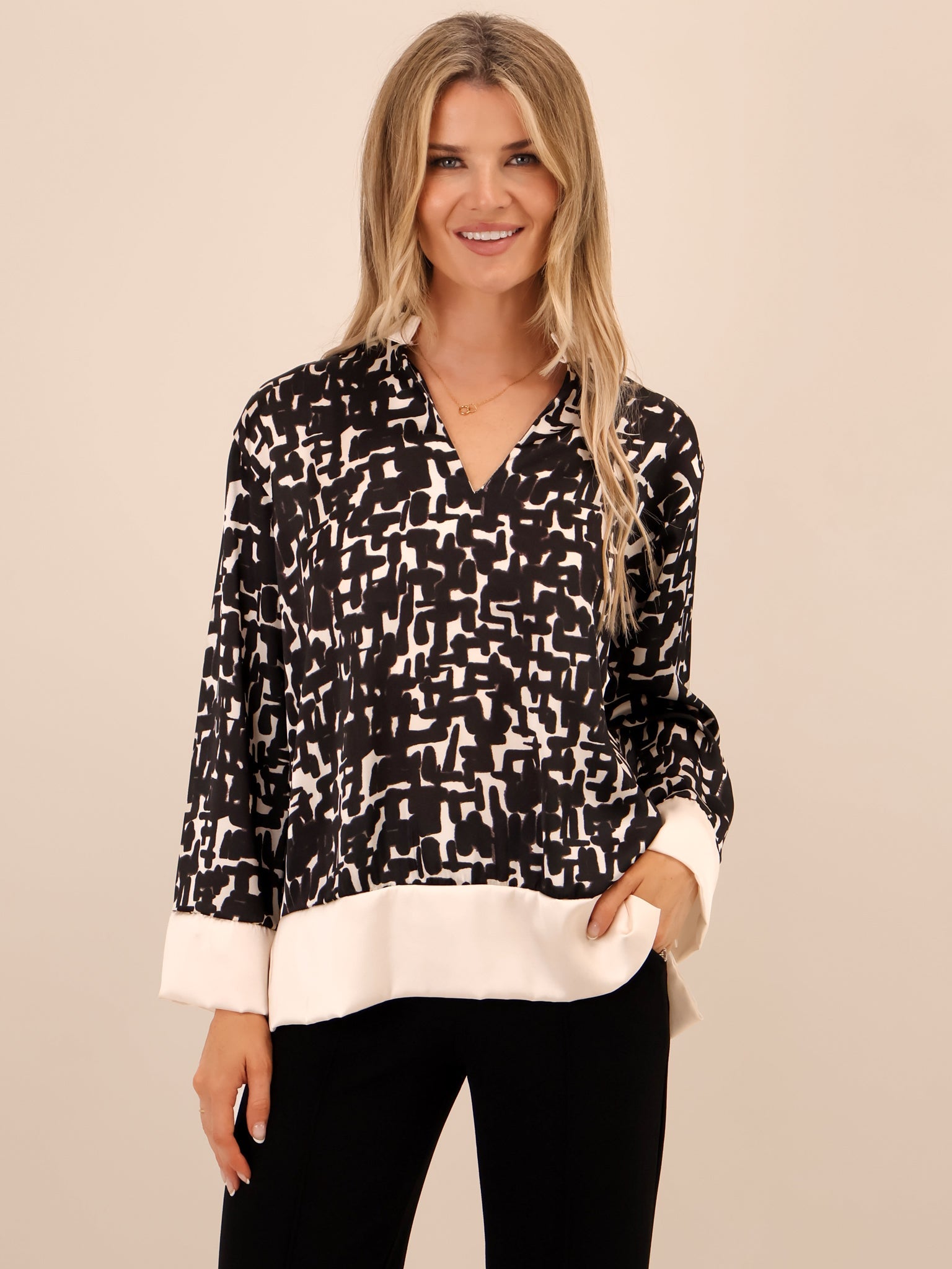 Kate & Pippa Barca Top In Black-Kate & Pippa