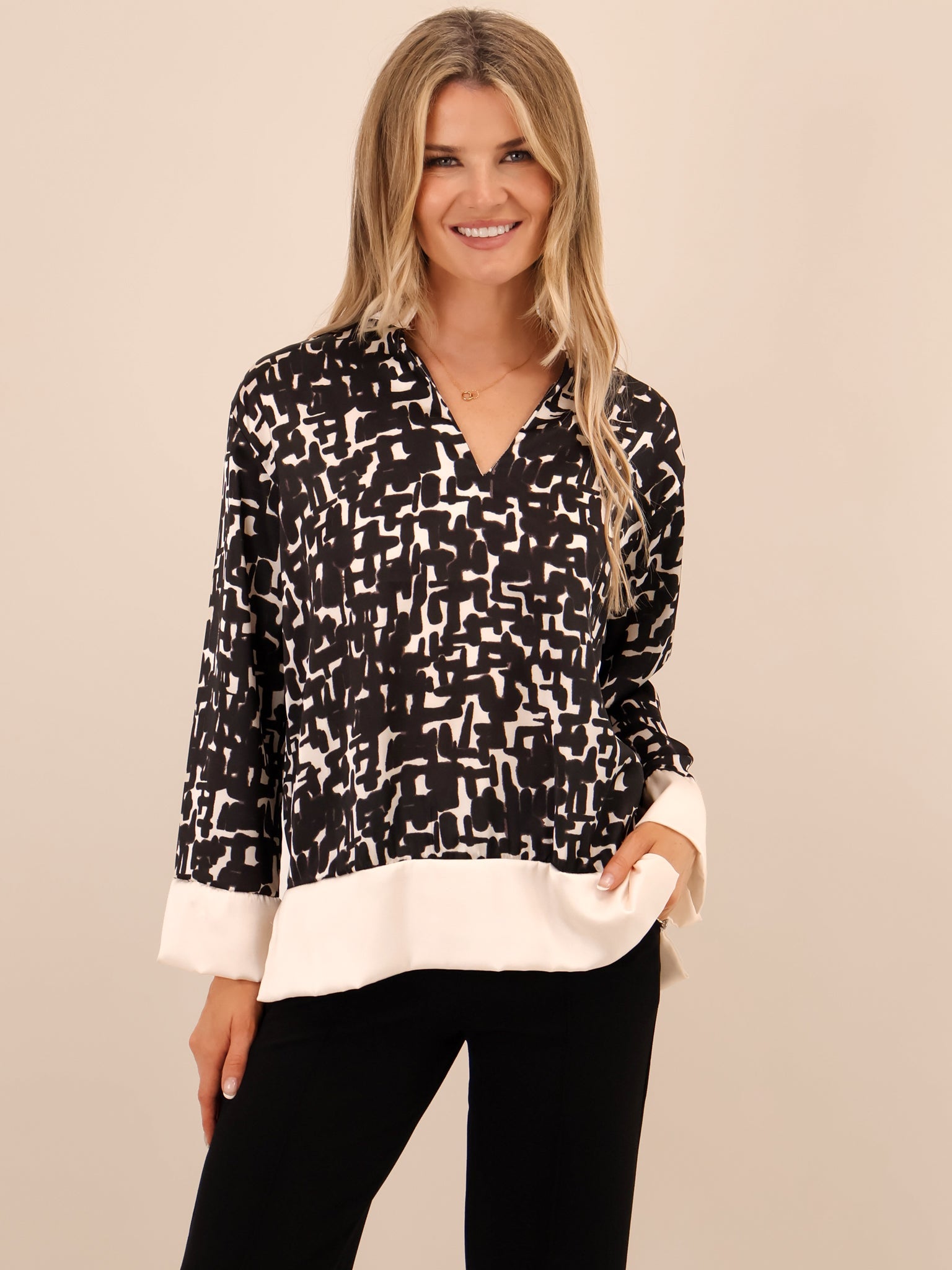 Kate & Pippa Barca Top In Black-Kate & Pippa
