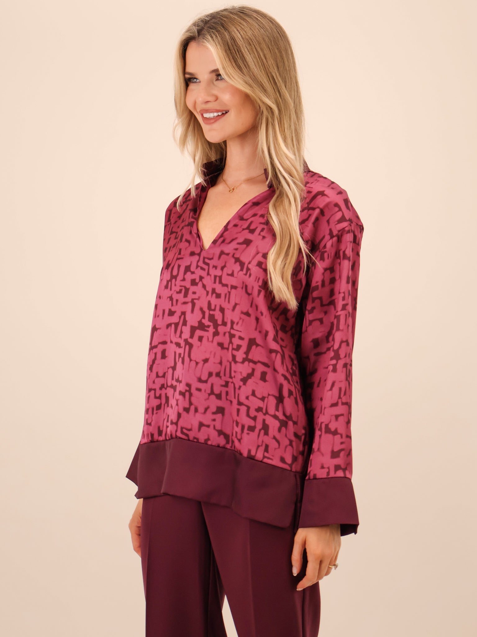 Kate & Pippa Barca Top In Pink-Kate & Pippa