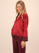 Kate & Pippa Barca Top In Red-Kate & Pippa