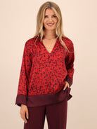 Kate & Pippa Barca Top In Red-Kate & Pippa