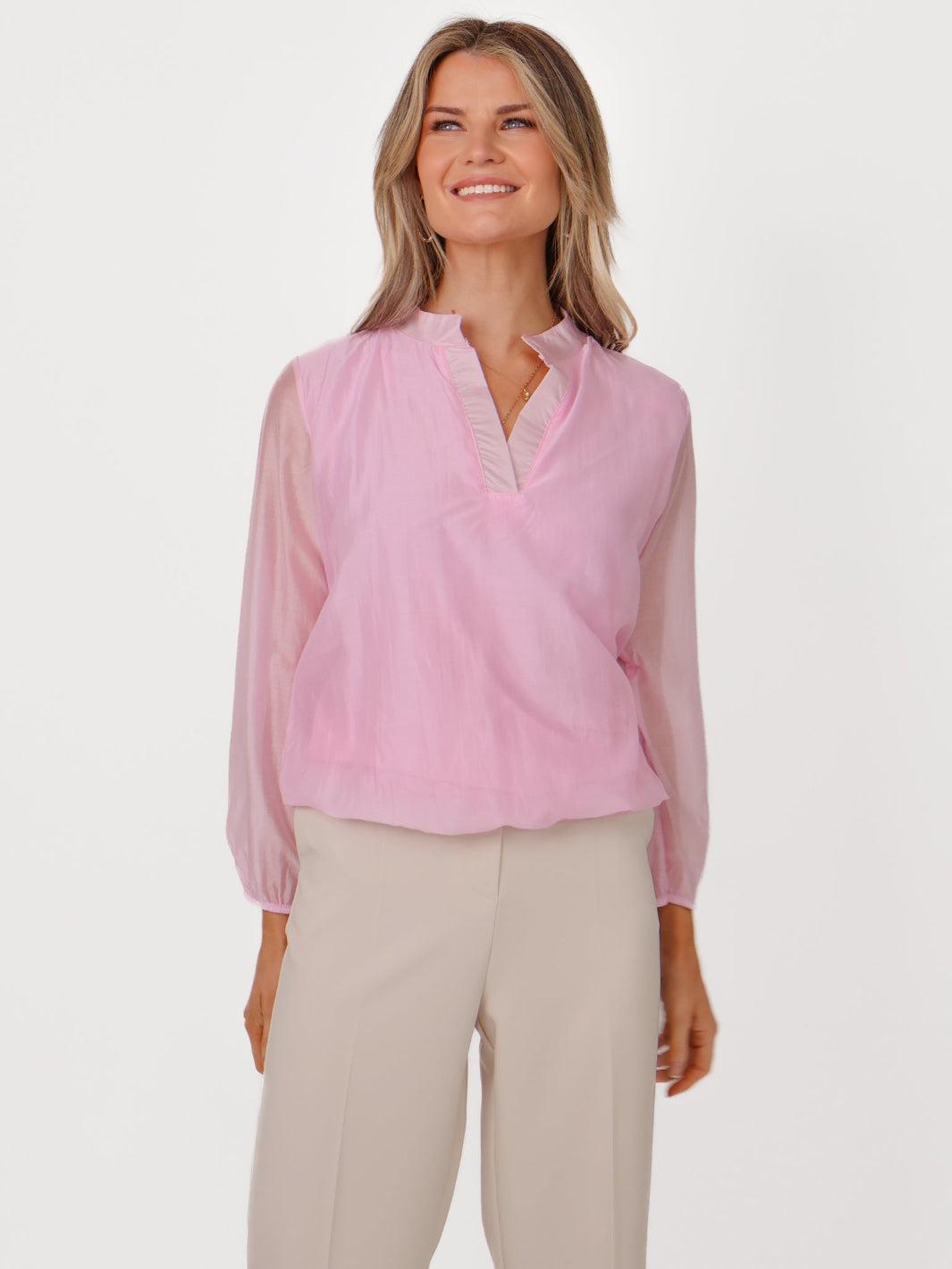 Kate & Pippa Bella Band Top In Light Pink-Kate & Pippa