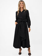 Kate & Pippa Blair Taffeta Skirt In Black-Kate & Pippa Autumn/Winter Ladies Clothing