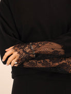 Kate & Pippa Blakely Lace Knit In Black-Kate & Pippa