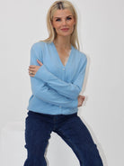 Kate & Pippa Carly Cardigan In Blue-Kate & Pippa