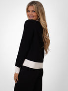 Kate & Pippa Coco Knit In Black / White-Kate & Pippa Autumn/Winter Ladies Clothing