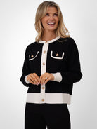 Kate & Pippa Coco Knit In Black / White-Kate & Pippa Autumn/Winter Ladies Clothing