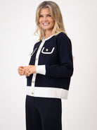 Kate & Pippa Coco Knit In Navy / White-Kate & Pippa Autumn/Winter Ladies Clothing