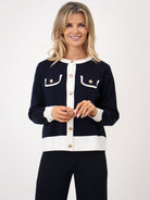 Kate & Pippa Coco Knit In Navy / White-Kate & Pippa Autumn/Winter Ladies Clothing
