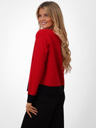 Kate & Pippa Coco Knit In Red / Black-Kate & Pippa Autumn/Winter Ladies Clothing