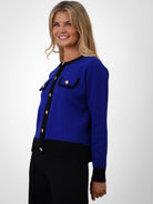 Kate & Pippa Coco Knit In Royal Blue / Black-Kate & Pippa Autumn/Winter Ladies Clothing
