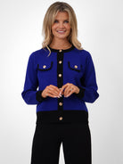 Kate & Pippa Coco Knit In Royal Blue / Black-Kate & Pippa Autumn/Winter Ladies Clothing