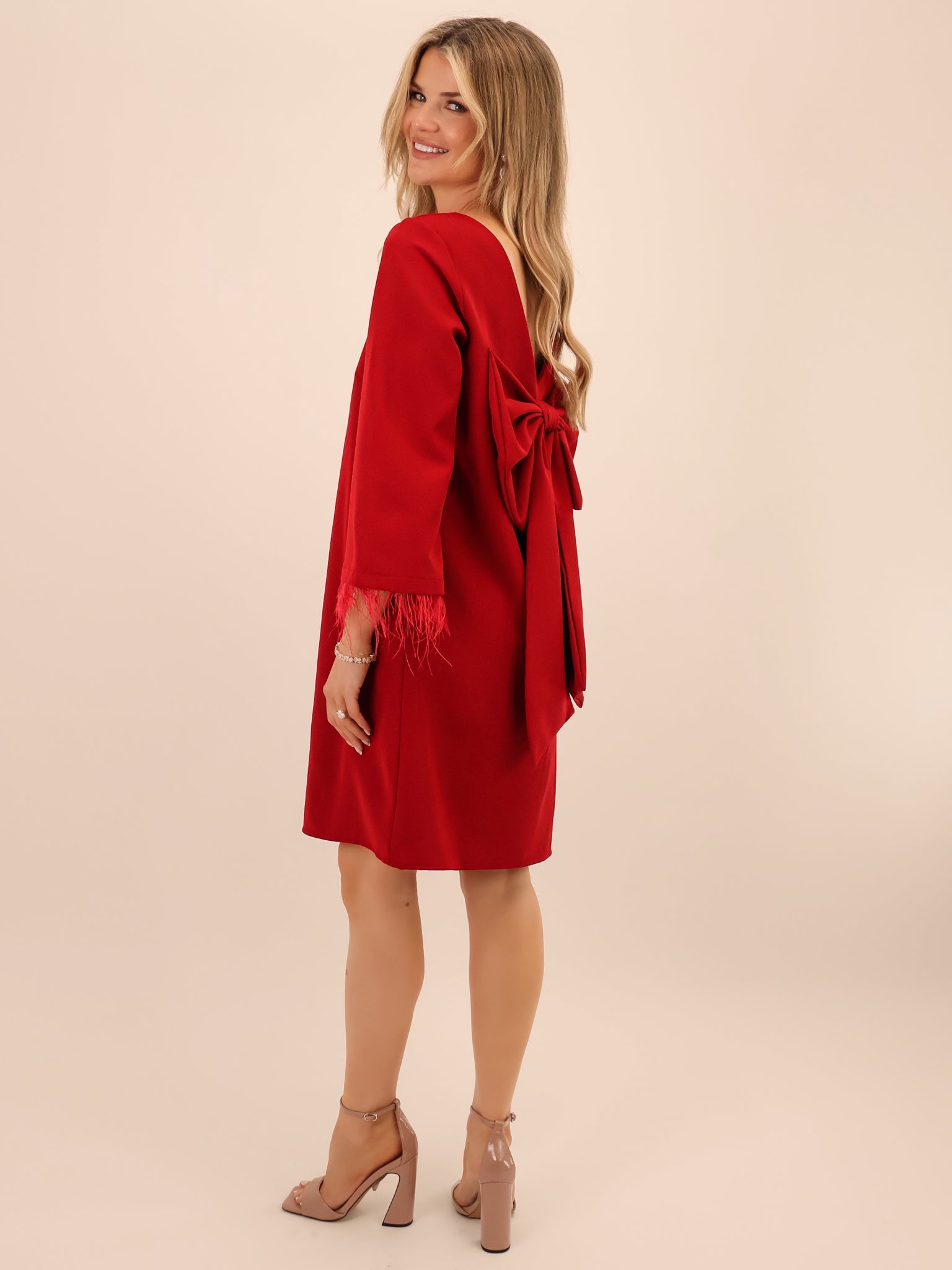 Kate & Pippa Dakota Mini Dress In Berry-Kate & Pippa