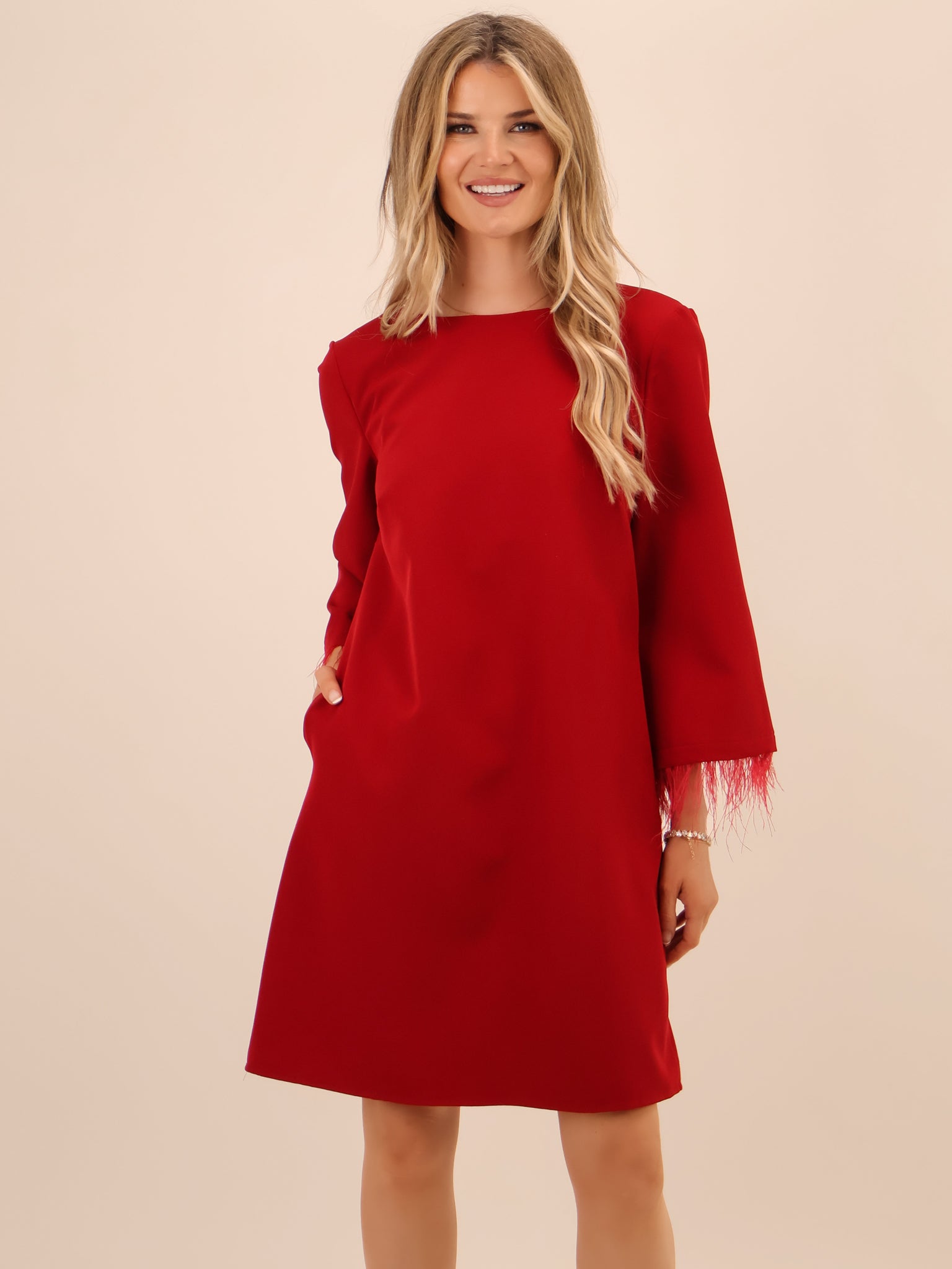 Kate & Pippa Dakota Mini Dress In Berry-Kate & Pippa