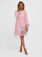 Kate & Pippa Dakota Mini Shift Dress In Pink-Kate & Pippa