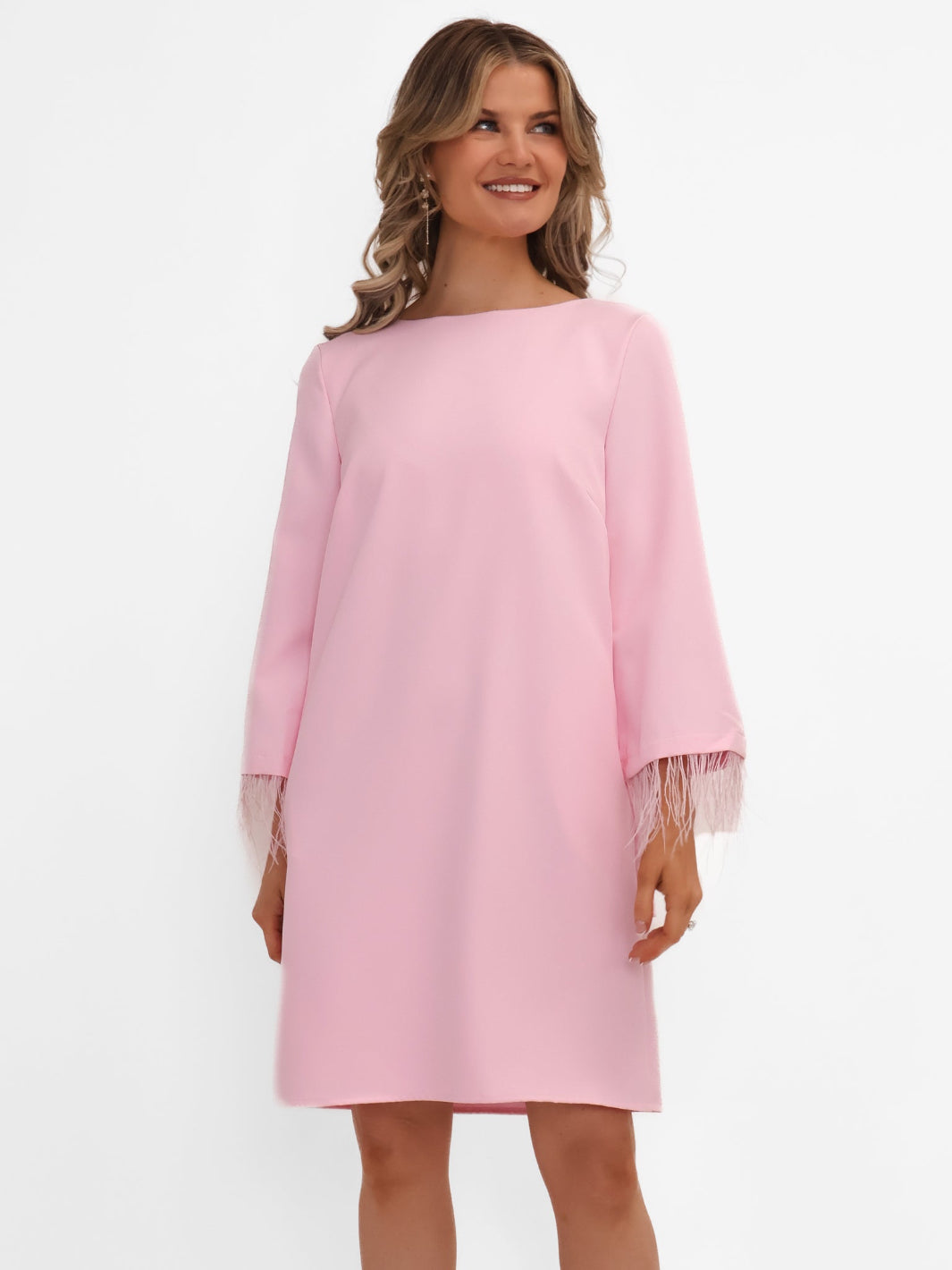 Kate & Pippa Dakota Mini Shift Dress In Pink-Kate & Pippa