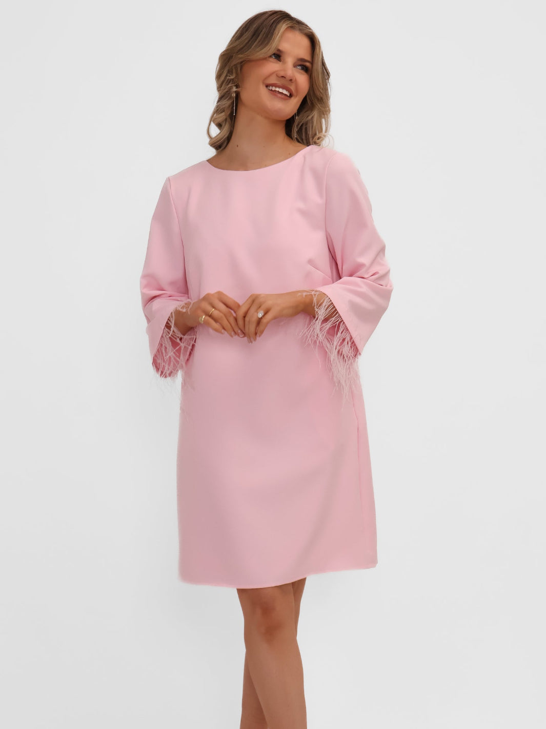 Kate & Pippa Dakota Mini Shift Dress In Pink-Kate & Pippa