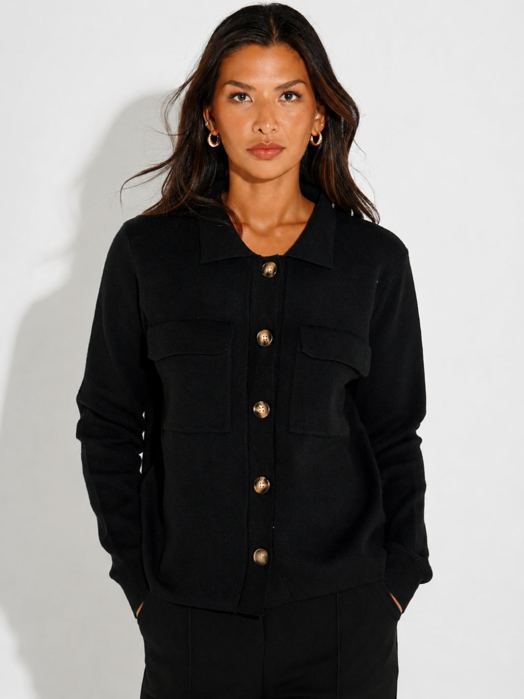 Kate & Pippa Dani Cardigan In Black-Kate & Pippa