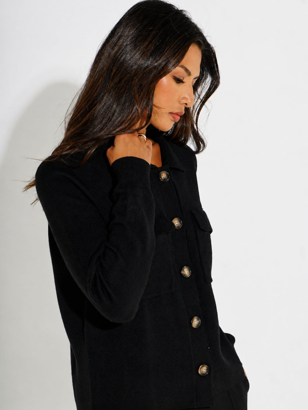 Kate & Pippa Dani Cardigan In Black-Kate & Pippa